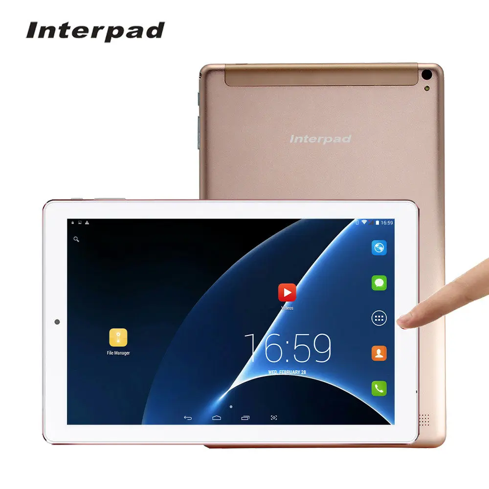 Interpad оригинальный высокого класса таблетки 10.1 дюймов MTK6582 Quad Core 3G вызова android