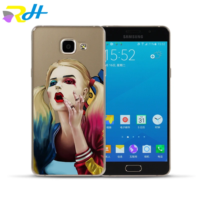 Fashion cool suicide squad female clown series silicone phone case for Samsung galaxy A52017 Case |