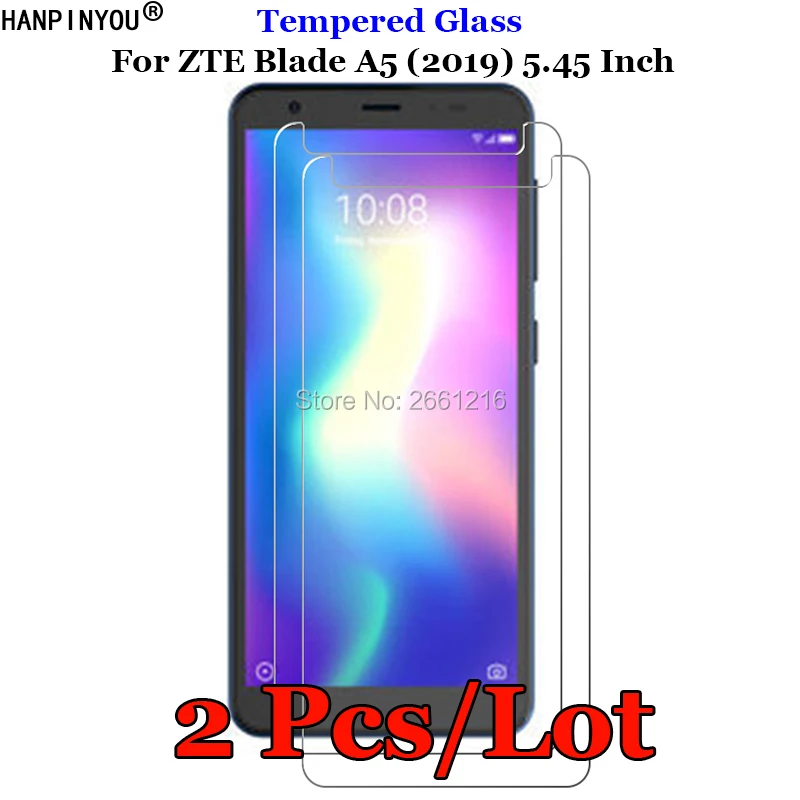 2 шт./партия для zte Blade A5 (2019) закаленное стекло 9H 2.5D Премиум Защитная пленка экрана