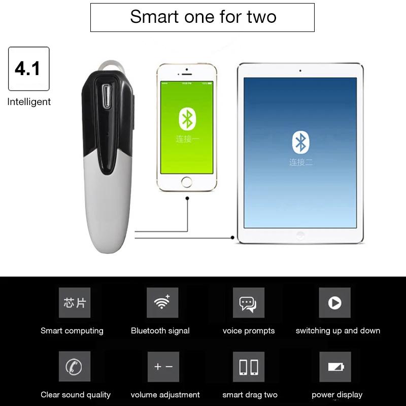 NEWMINE K7 Бизнес гарнитура Bluetooth три цвета сменный аккумулятор Шум отмена bluetooth