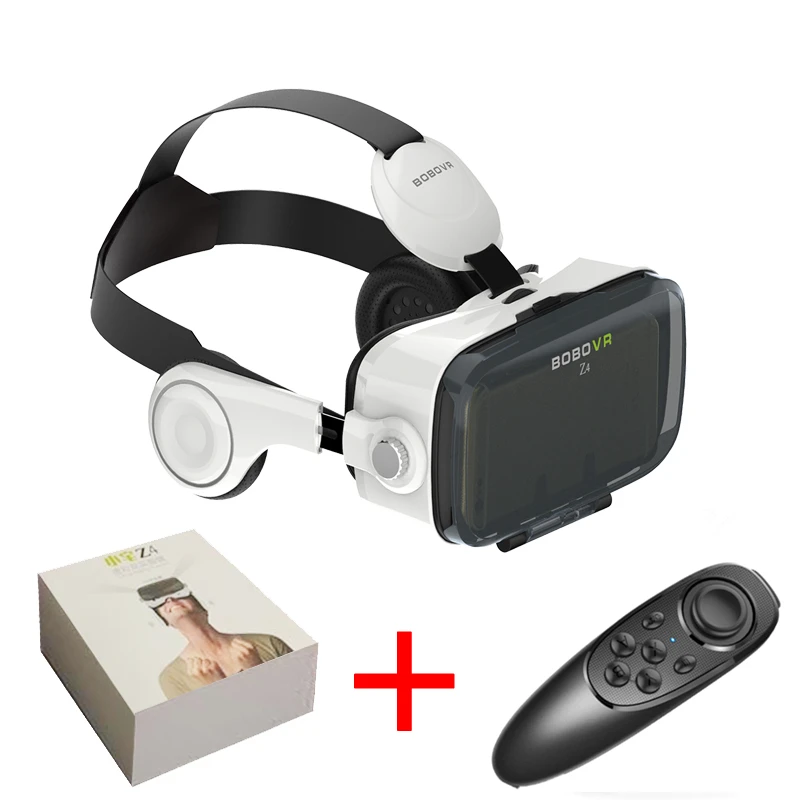 Bundle 3 BOBOVR Z4 виртуальной реальности VR очки гарнитура Кожа 3D картон шлем Стерео коробка BOBO VR для 4-6 'смартфон - Цвет: Bundle 3