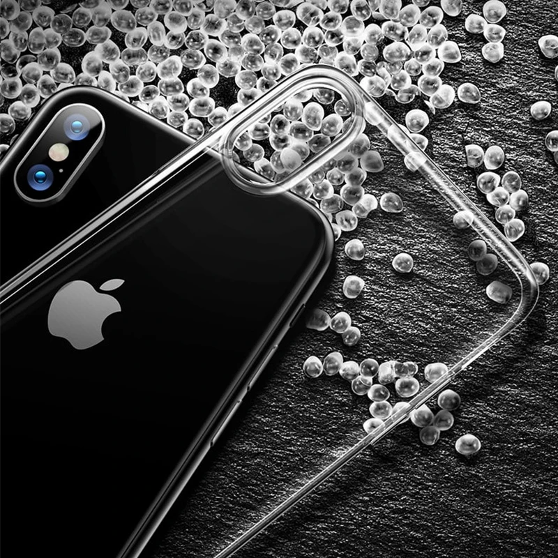 Прозрачный силиконовый мягкий ТПУ чехол для 7 7Plus 8 8Plus X XS MAX XR телефона iPhone 5 5S SE 6 6s