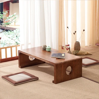walnut color Японский чайный столик Прямоугольник 60x40x30 см азиатская антикварная мебель для гостиной Восточный традиционный деревянный пол низкий столик - Цвет: walnut color