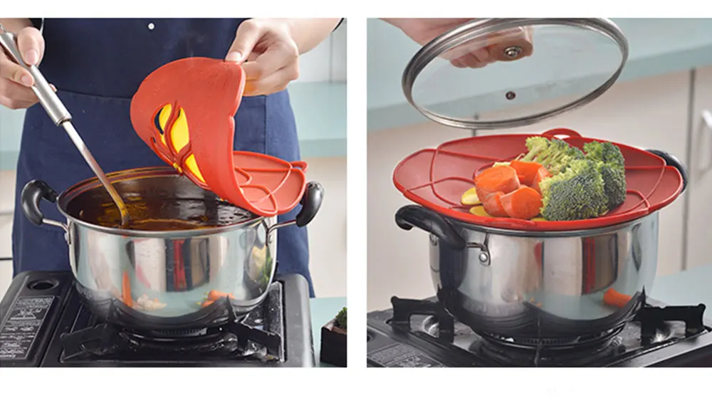 Силиконовая крышка, крышка для кастрюли, кухонные аксессуары, кухонная утварь, посуда для цветов C1019 c