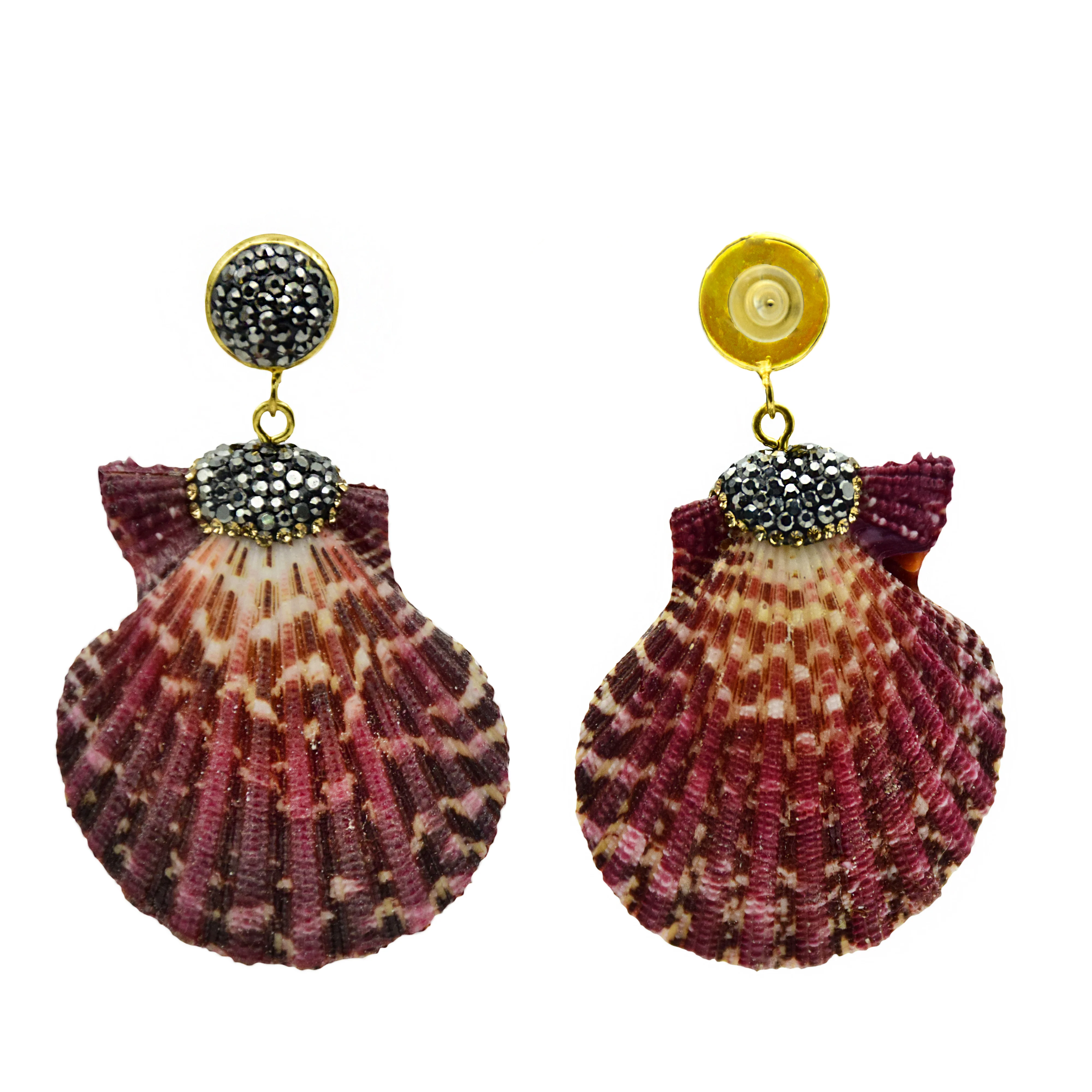 Большие серьги из натуральной ракушки для женщин богемные винтажные летние