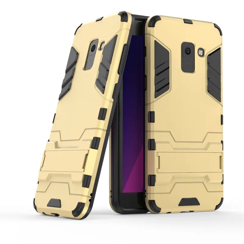 Armor Shockproof Case For Samsung Galaxy A8 2018 3D Shield PC+Silicone Phone Cover Plus | Мобильные телефоны и аксессуары