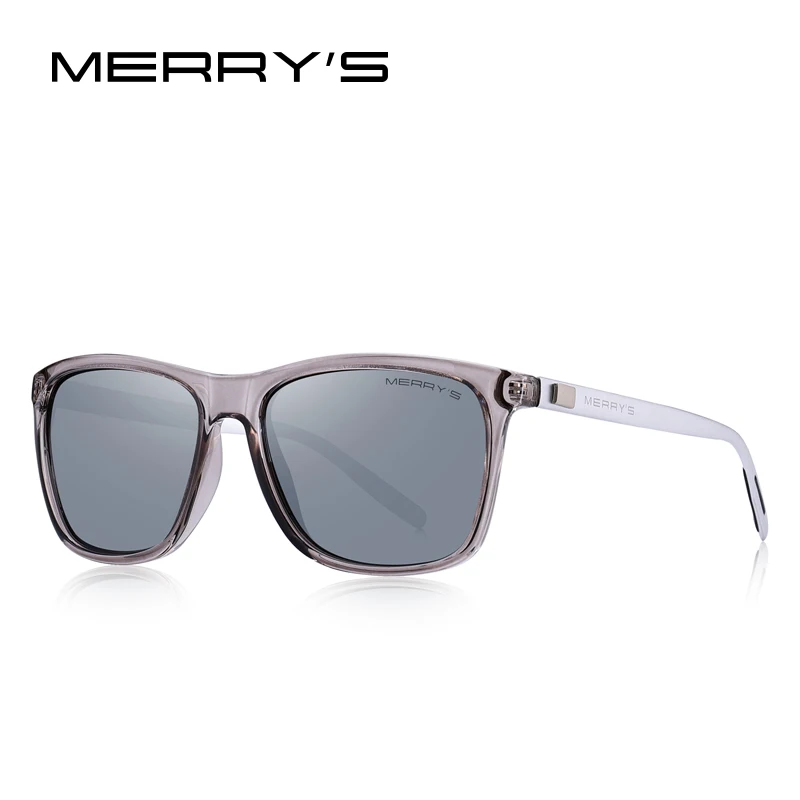 C05 Silver MERRYS, унисекс, Ретро стиль, алюминиевые солнцезащитные очки, поляризационные линзы, Винтажные Солнцезащитные очки для мужчин/женщин S8286 - Цвет линз: C05 Silver
