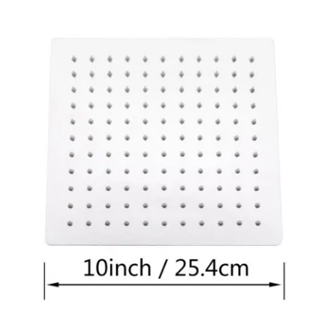 10 square head Круглая или квадратная насадка для душа из нержавеющей стали, фильтр для экономии воды, Распылительная насадка, смеситель для душа для ванной комнаты - Цвет: 10 square head