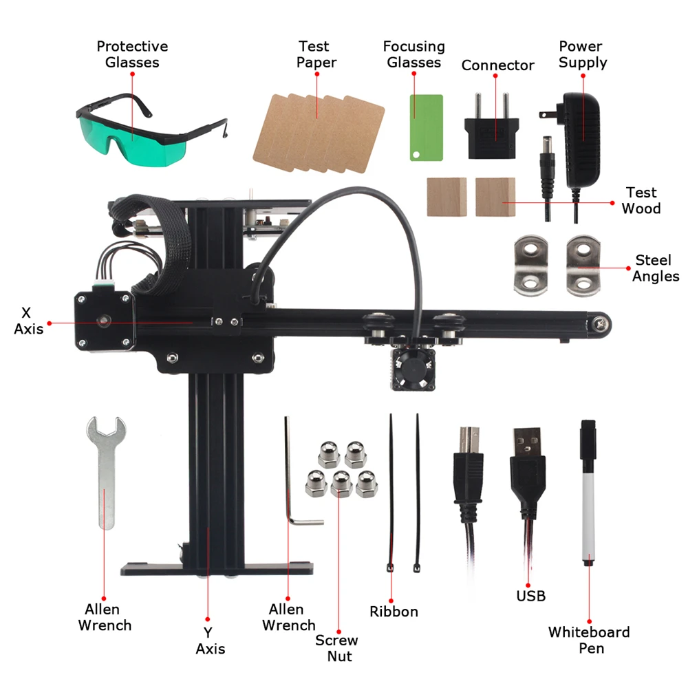NEJE MASTER 3500 МВт/7 Вт/20 Вт лазерный гравировальный станок DIY мини-фрезерный с ЧПУ для