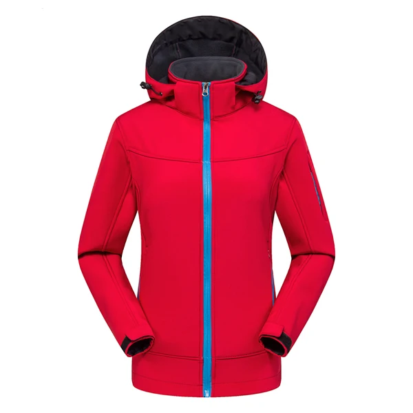 Women Red Горные уличные мужские и женские флисовые походные куртки, водоотталкивающая флисовая ветровка для кемпинга, альпинизма, треккинга, пальто VA350 - Цвет: Women Red