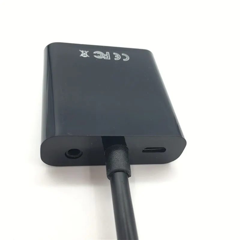HDMI в VGA адаптер мужской в Famale конвертер адаптер 1080P цифро-аналоговый видео аудио для ПК ноутбук планшет Видео Аудио для ПК