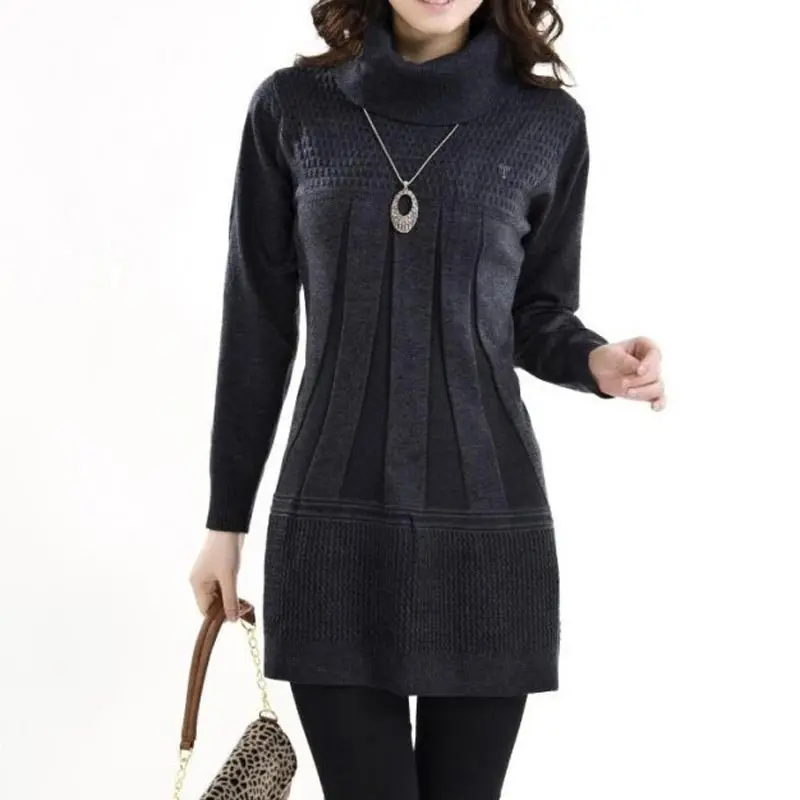 Женщины Повседневная Трикотажное Платье 2015 Новый Зима Весна Осень Модный Бренд