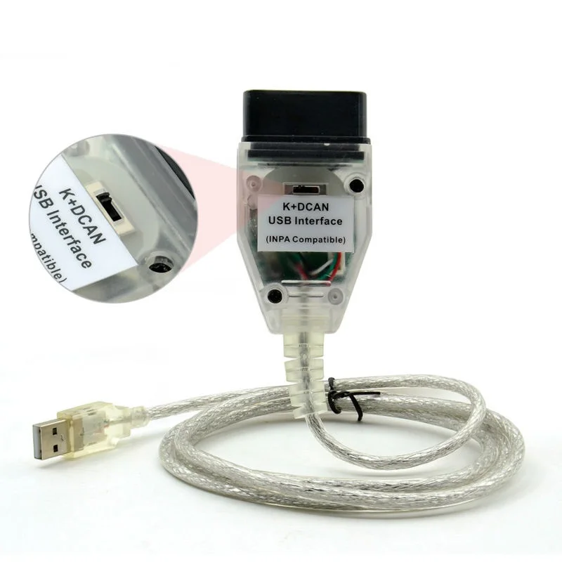 Диагностический сканер OBD INPA K + CAN для BMW с чипом FT232RL и переключателем