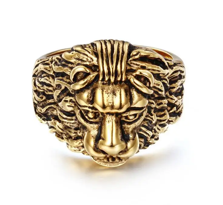 Кольцо мужское из нержавеющей стали модное винтажное ювелирное изделие в