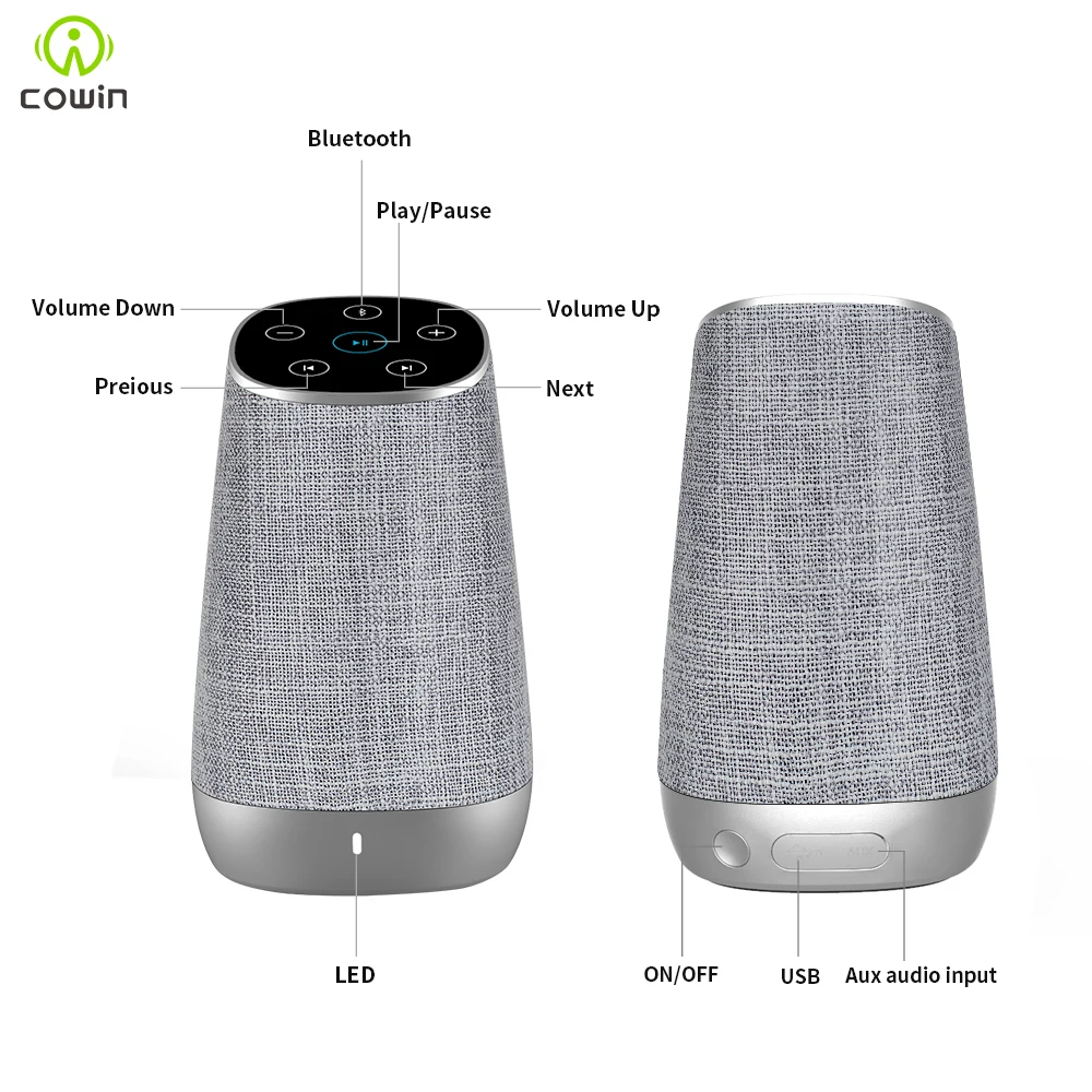 Водонепроницаемая портативная Bluetooth Колонка Cowin DiDa15w беспроводной сабвуфер