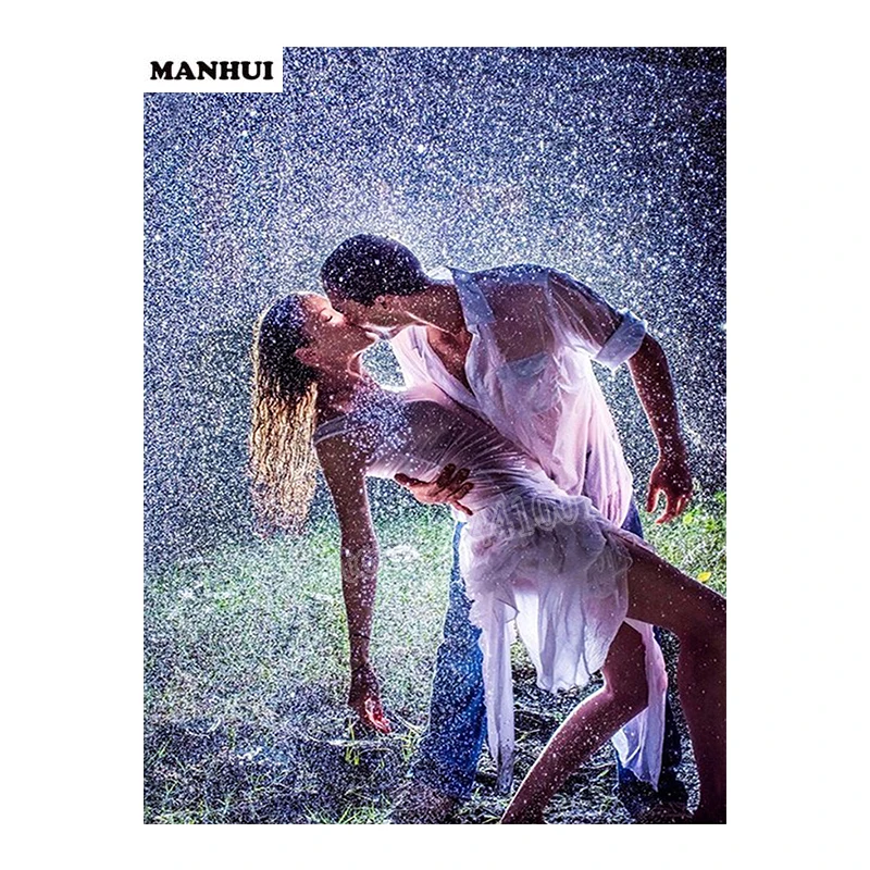 Набор для вышивки крестиком BSP160 Алмазная мозаика с изображением дождя и пар