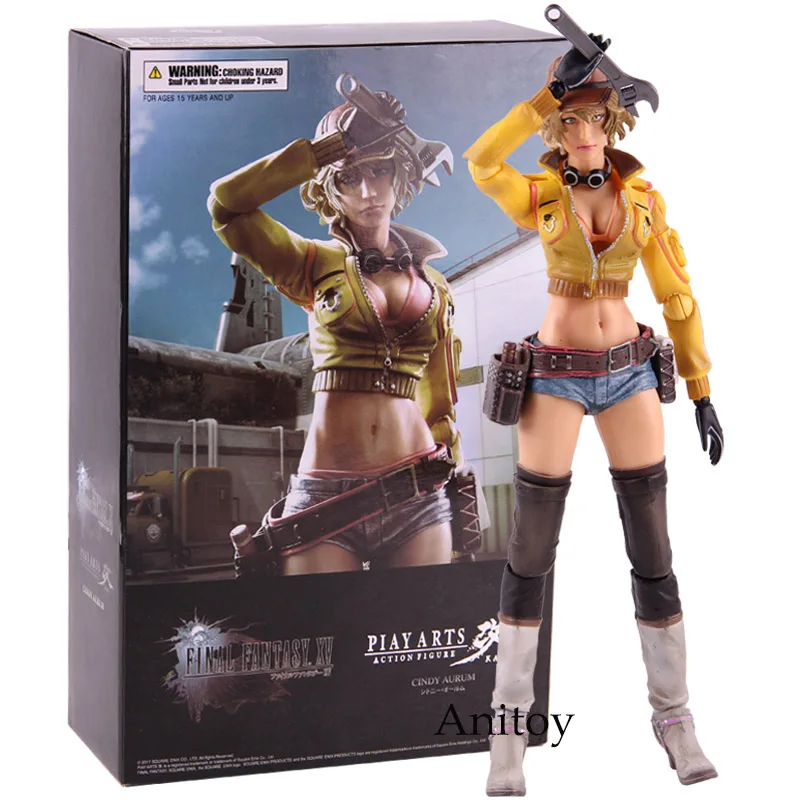 Play Arts Kai Final Fantasy XV FF15 Синди Аурум ПВХ фигурка Коллекционная модель игрушки