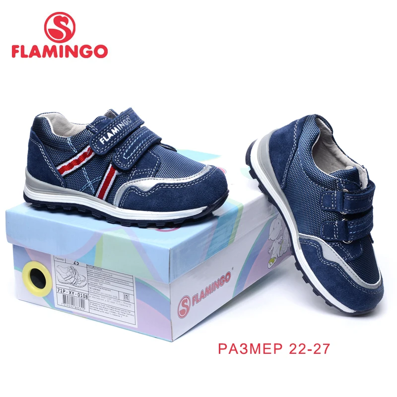 Фламинго Новое поступление 2017 года Весна и осень Кроссовки для мальчика модные