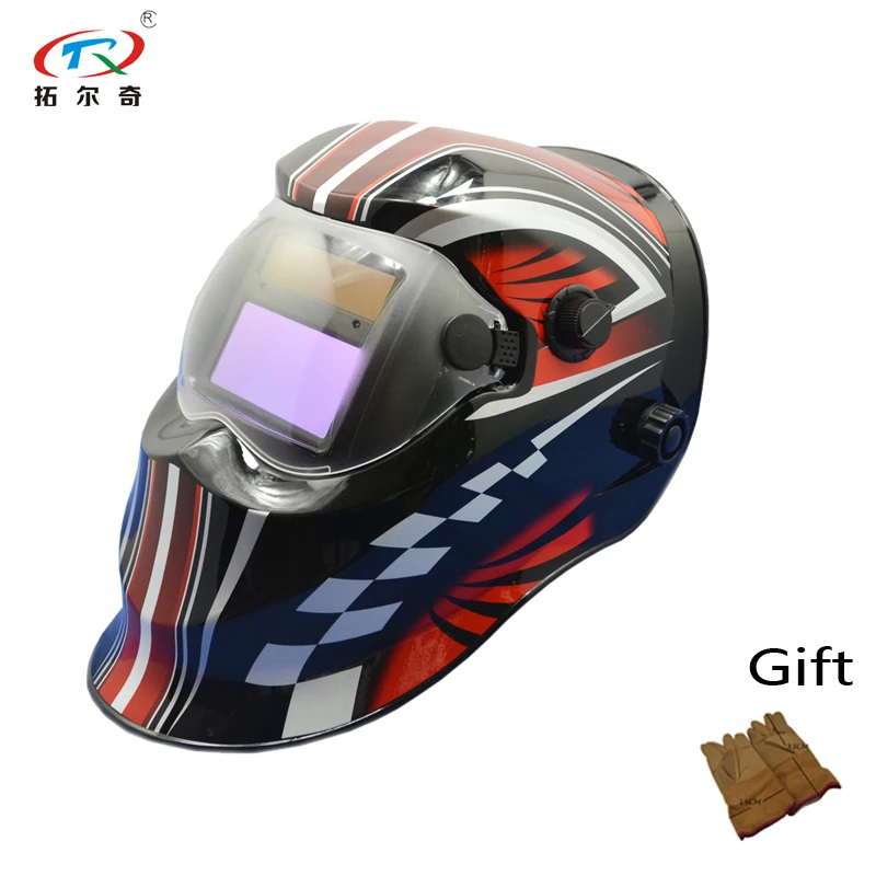 

Электросварочная маска с автоматическим затемнением на солнечной батарее/шлем/сварочный колпачок/сварочный аппарат для линз TRQ-KD04-2233FF