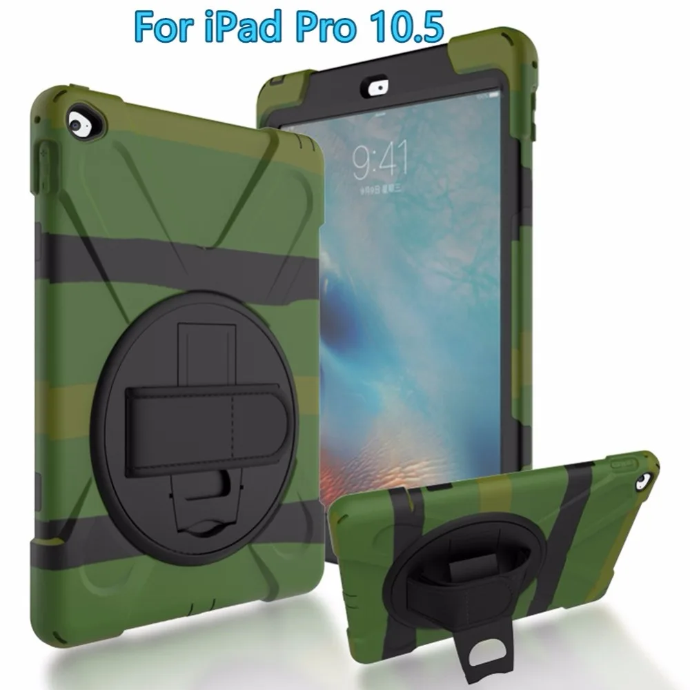 Для iPad Pro 10 5 &quotпрочный Чехол Heavy Duty 3 Слои крышка чехол Противоскользящий Броня w/
