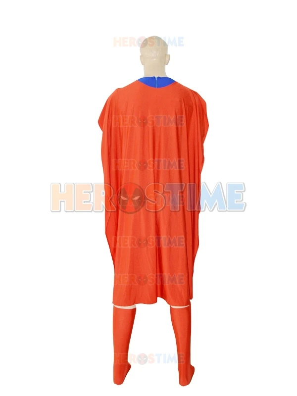 Новый дизайн костюм супергероя Супермена красный и синий спандекс зентай