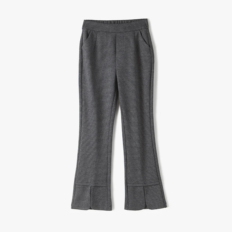 Женские винтажные Houndtooth Flare белье Штаны 2017 Осень|linen pants|pants women autumnvintage pants |