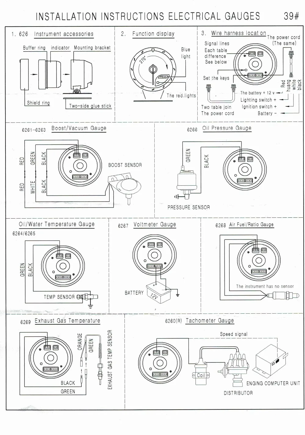 Dynoracing 60 мм Датчик соотношения топлива для гоночного автомобиля и освещение