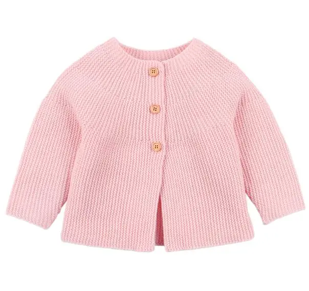82W480 Pink Детский свитер свитера для новорожденных девочек кардиганы Осенние повседневные трикотажные куртки с длинными рукавами для малышей весенние детские трикотажные пальто - Цвет: 82W480 Pink
