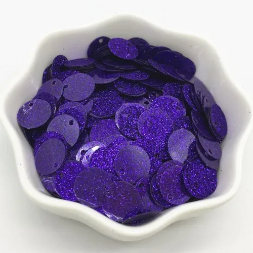 10mm Glitter Purple Блестки 3-50 мм фиолетовые блестки плоские круглые чашки пвх свободные блестки для рукоделия шитья женской одежды аксессуары 20 г - Цвет: 10mm Glitter Purple