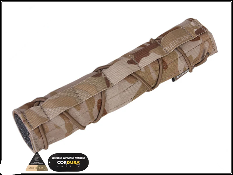 Тактический 22 см подавитель Mirage чехол EmersonGear Quick Release Airsoft аксессуар регулируемая крышка с ударным ремешком MC черный CB