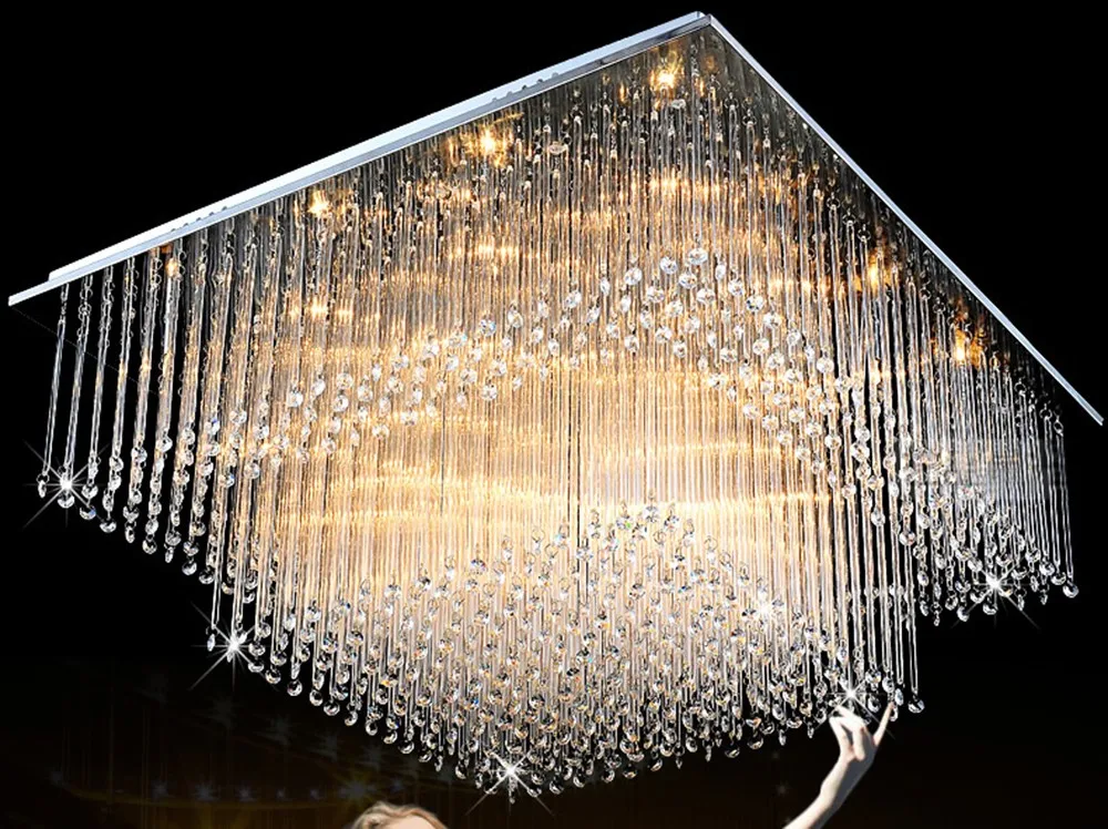 led e14 Современные Нержавеющие Стали Кристаллы Светодиодные Лампы.Светодиодные Светильники.Люстры Потолочные.Светильники Потолочные Светильники.Светильник Потолочный Светильник.Для Зала,Столовой,Фойе и Спальни