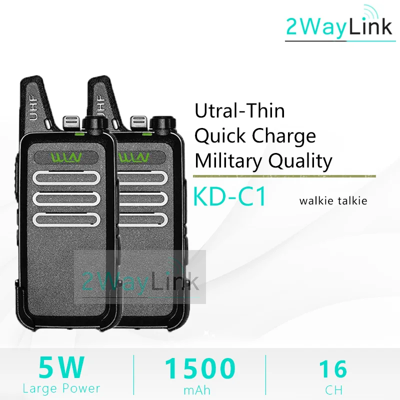 2 шт. WLN KD C1 мини радио 5 Вт иди и болтай Walkie Talkie UHF приемно рации RT22 ZT X6 удобный Ham