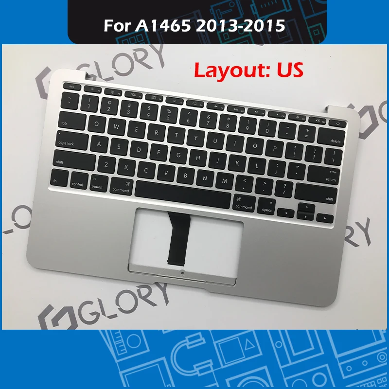 

Laptop Topcase with US keyboard For Macbook Air 11" A1465 Top Case Palmrest Replacement EMC 2631 2924 2013-2015 Year