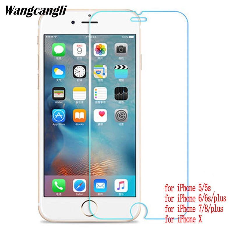 Защитное стекло для iphone 5S закаленное 5 5c se 6 6s 7 8 x plus пленка hd | Мобильные телефоны и