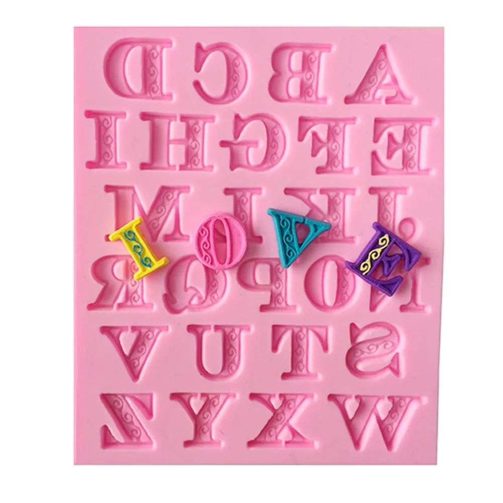 3D Алфавит силиконовая форма для помадки торта шоколада фотоинструмент|mold