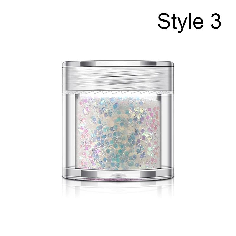 Style 3 PinPai, 12 цветов, смешанный шестигранный блеск для ногтей, порошок, блестящие хлопья для ногтей, блестящая пудра для украшения ногтей, маникюрные инструменты - Цвет: Style 3
