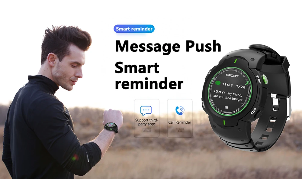 F13 Открытый спортивные часы монитор сердечного ритма Смарт Smart Браслет Фитнес