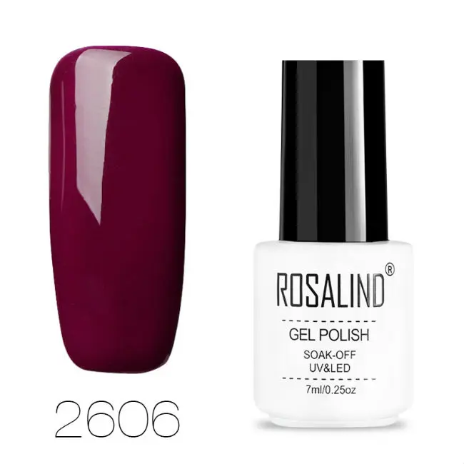 RC2606 ROSALIND Гель-лак для ногтей маникюрный набор для наращивания ногтей стойкий лак УФ светодиодный гибридный дизайн гель лак для ногтей - Цвет: RC2606