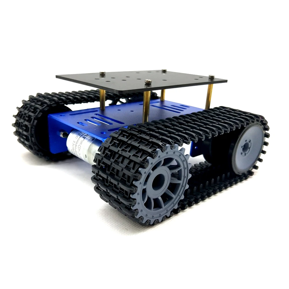 Мини T10 умный робот шасси танка гусеничный Автомобильная платформа с TT Мотор для DIY робот игрушка часть