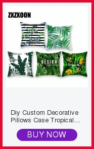 Diy пользовательские декоративные наволочки для подушки тропический лес зеленый лист Monstera ладонь наволочка в форме листа для дивана домашний Декор автомобиля 45x45