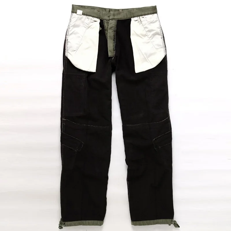 HEE GRAND/мужские повседневные теплые брюки карго средняя талия толстые плюс бархат