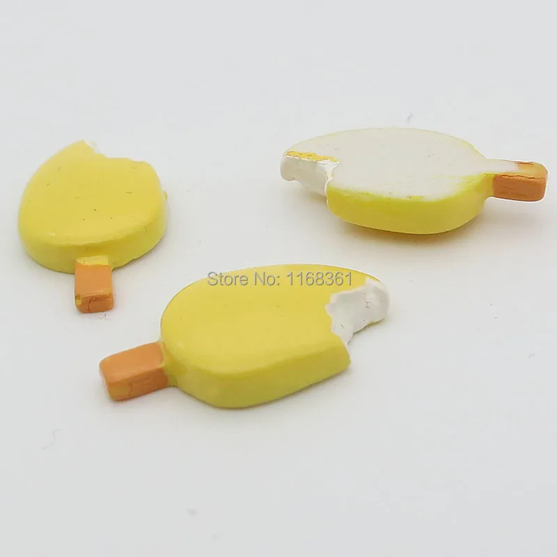 1 шт./лот желтые вкусные сосуды из смолы с плоской задней стороной 21 мм имитация