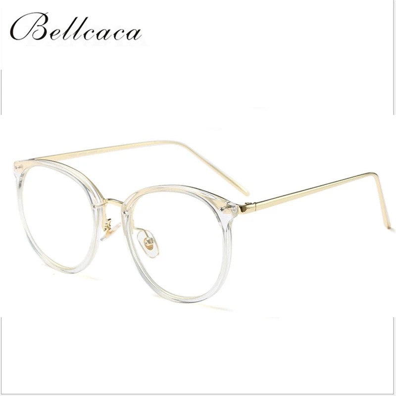 

Bellacaca Optical Eyeglasses Women Simple Prescription Spectacles Eye Glasses Frames Round Fashion Clear Lens Eyewear BC818
