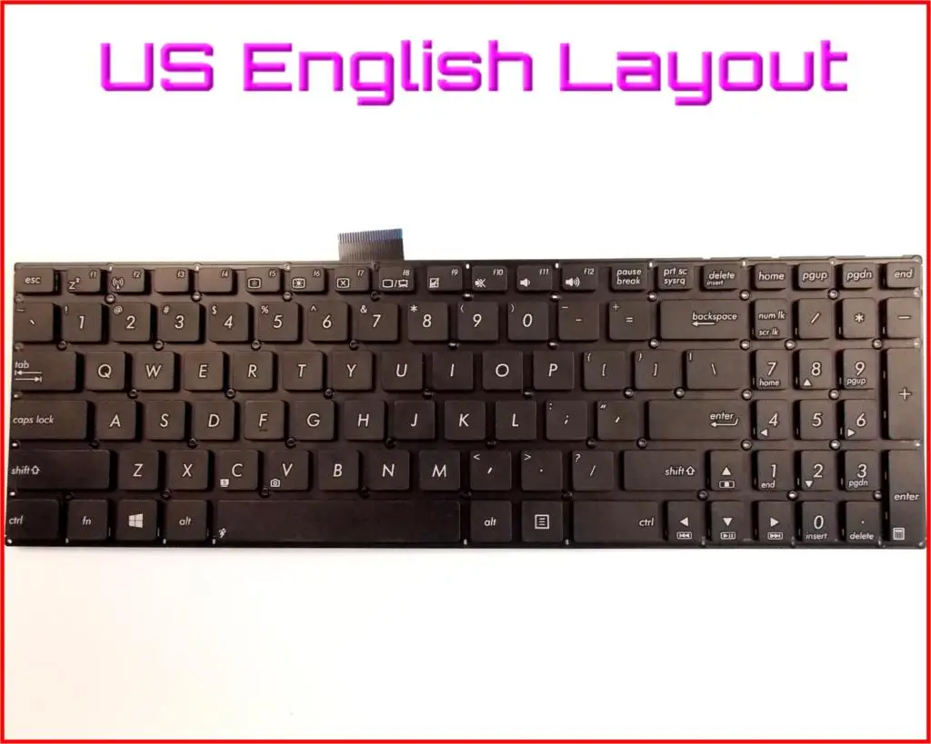 Клавиатура новая английская версия для ноутбука Asus X502 X502C X502CA F502 F502C F502CA 15 6 дюйма