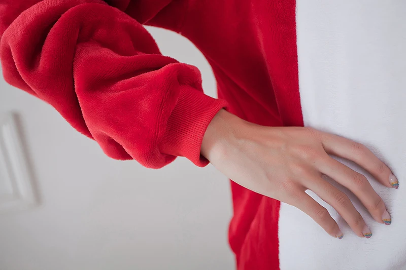 Кигуруми кигуруми зимний комбинезон для косплея Красный Мягкий в виде лисы