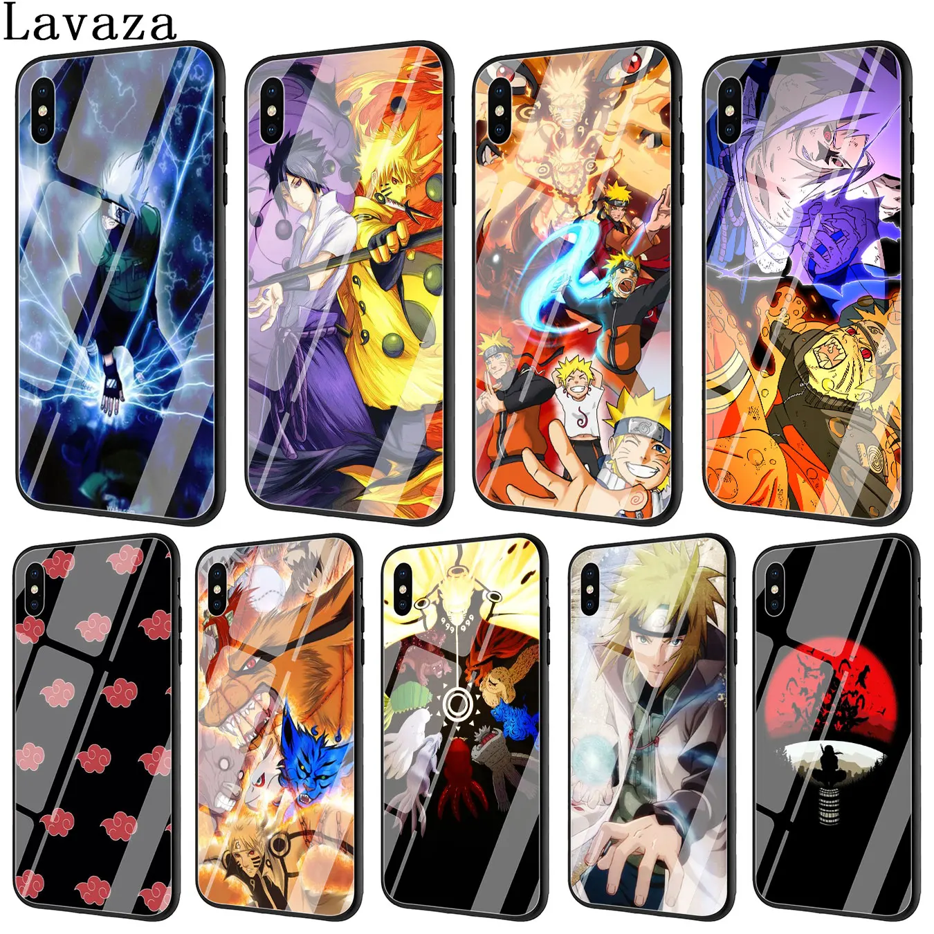 Lavaza Hokage Naruto Kakashi чехол для телефона из закаленного стекла Apple iPhone XR X XS Max 6 6S 7 8 Plus 5 5S