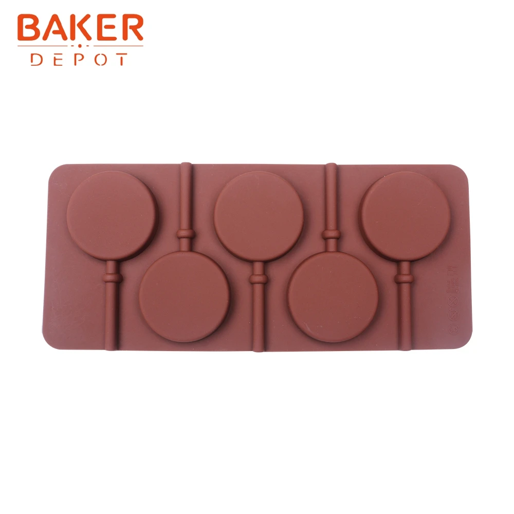 Силиконовая форма для леденцов от производителя bakdepot круглые формы мастики