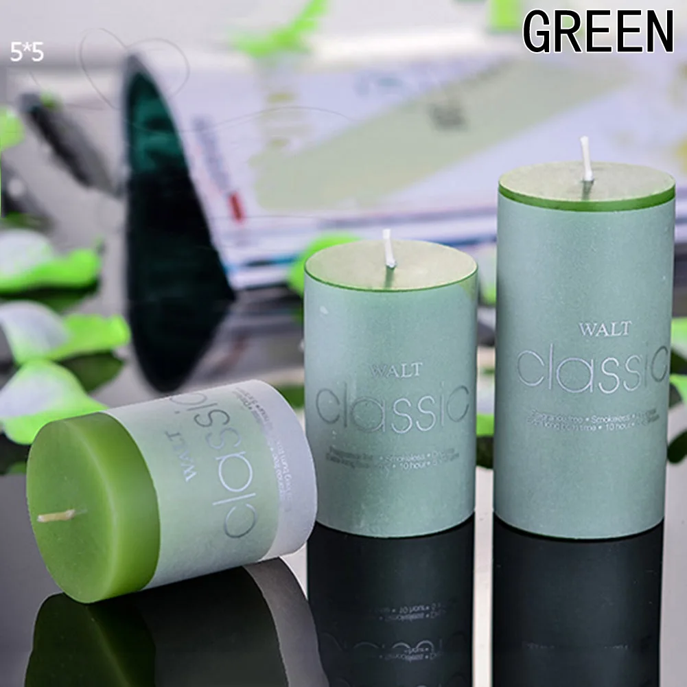 1 шт. ароматические свечи поделки подарки свадебная колонна воск Бездымная