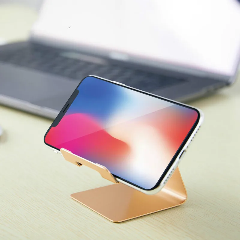 Модный металлический вращающийся держатель телефона для iphone X Samsung планшета