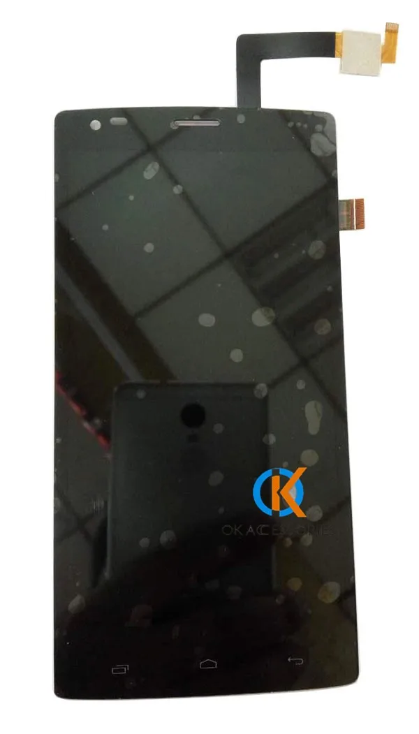 Для FLY IQ4505 Quad Era Life 7 IQ 4505 ЖК-дисплей+ кодирующий преобразователь сенсорного экрана в сборе высококачественный черный цвет с лентой